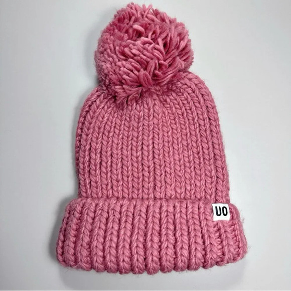 Urban Outfitters Pink Knit Pom-Pom Beanie - Picture 2 of 9